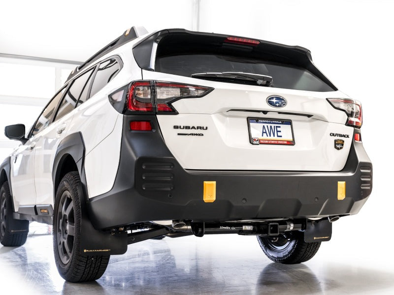 AWE 0FG Cat-Back Exhaust w/Dual BashGuards - 2020-2025 Subaru Outback Wilderness / XT