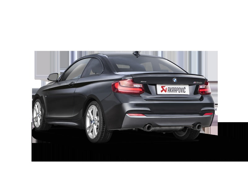 Akrapovic Evolution Line Cat Back Stainless Steel with Carbon Tips (Req. Link Pipe) for 2016-2017 BMW M240i (F22 F23) - MTP-BM/SS/4H