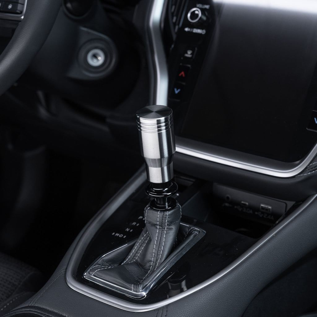 Billetworkz Titanium Brushed Automatic Shifter - Subaru CVT: WRX (2022+), Crosstrek (2024+), Forester (2025+), Impreza (2024+), Legacy/Outback (2015+)