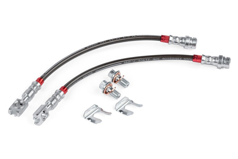 APR 15-24 Volkswagen GTI/19-24 Volkswagen Jetta Braided Stainless Steel Brake Line Set - Rear
