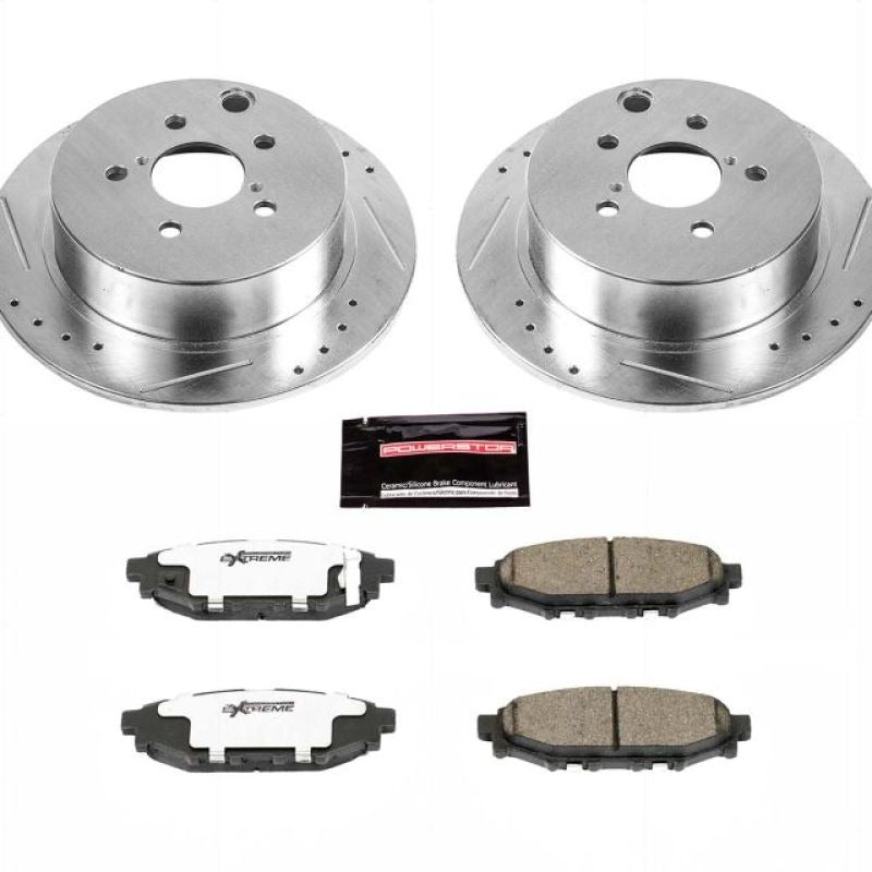 PowerStop Z26 Street Warrior Rear Brake Kit - 2016-2018 Subaru Crosstrek
