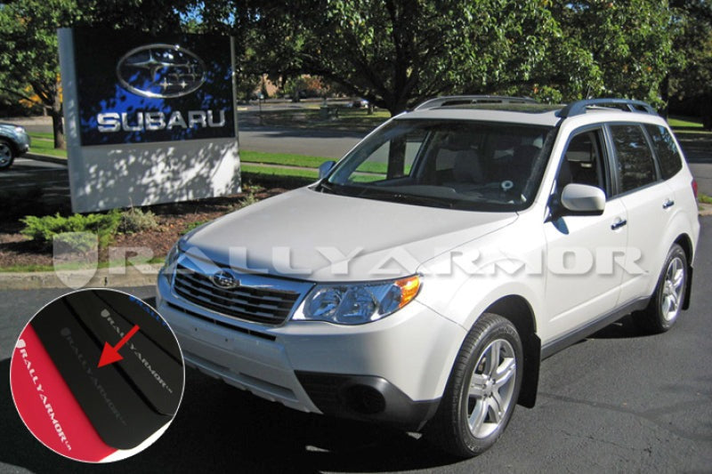 Rally Armor UR Mud Flap w/Grey Logo - Black - 2009-2013 Subaru Forester
