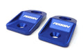 PERRIN 2008-2014 Subaru WRX/STI / 2008-2011 Impreza / 2008-2010 Outback Upper Radiator Bracket Set - Blue