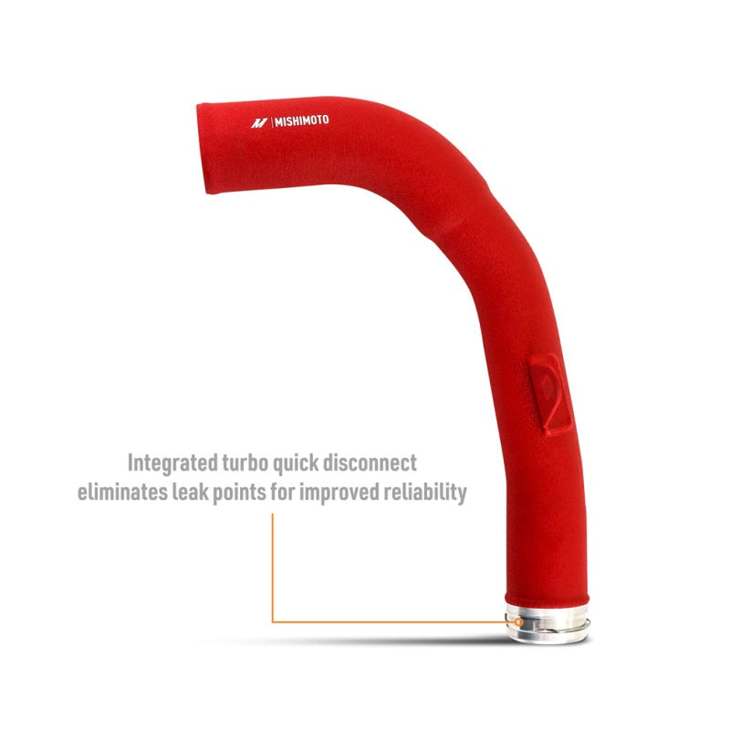 Mishimoto Charge Pipe - Wrinkle Red - 2022-2026 Subaru WRX