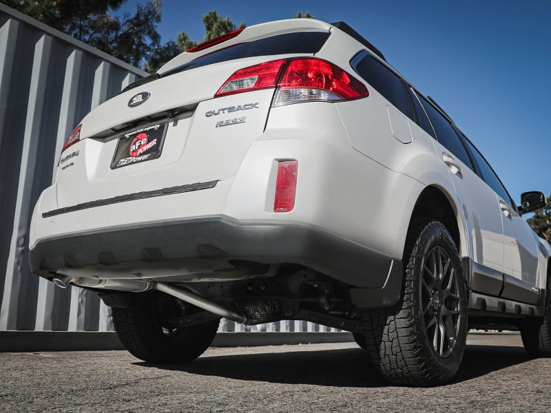 aFe Takeda 2.25-2.5in 304SS Cat-Back Exhaust System - 2010-2014 Subaru Outback H4-2.5L