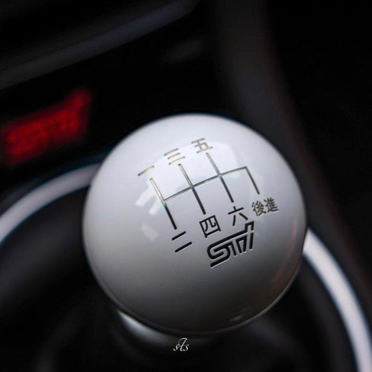 Billetworkz Weighted Shift Knob - 6 Speed STI Japanese Engraving - Subaru STI