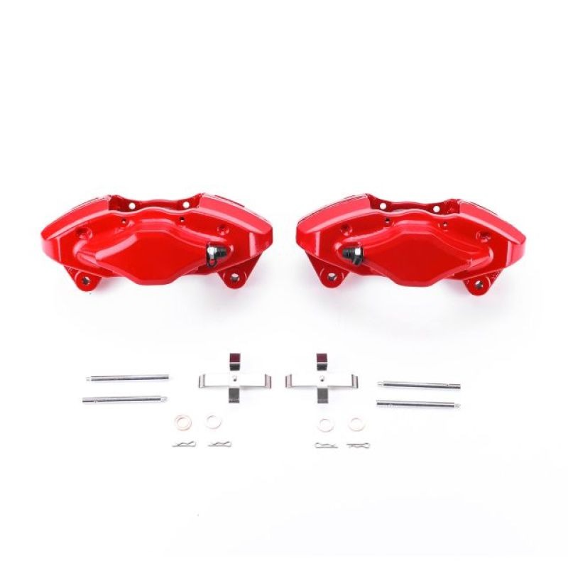 Power Stop Rear Red Calipers w/o Brackets - Pair - 2008-2014 Subaru Impreza