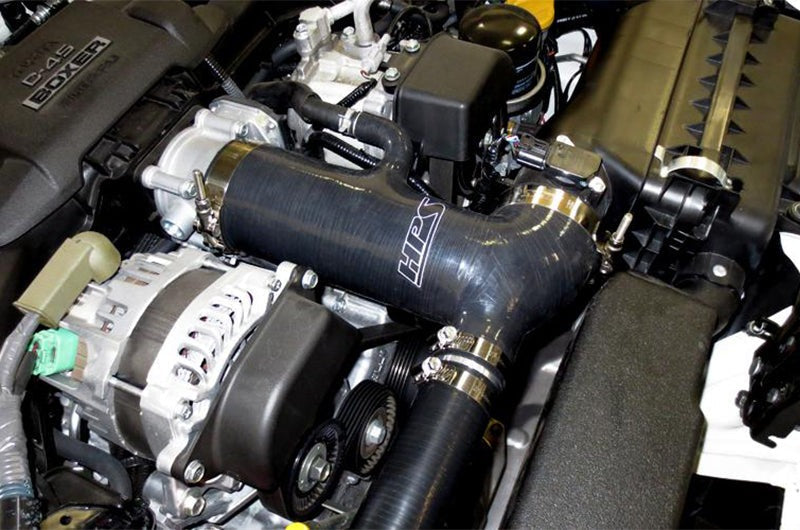 HPS Performance Black Reinforced Silicone Post MAF Air Intake Hose + Sound Tube 2pc Kit - 2013-2016 Scion FR-S / 2013-2020 Subaru BRZ / 2017-2020 Toyota 86