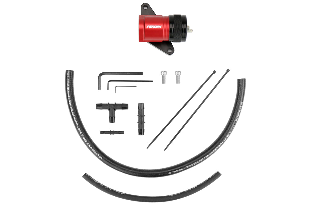 PERRIN Recirculating Blow Off Valve Red - 2002-2007 Subaru WRX / 2004-2021 STI