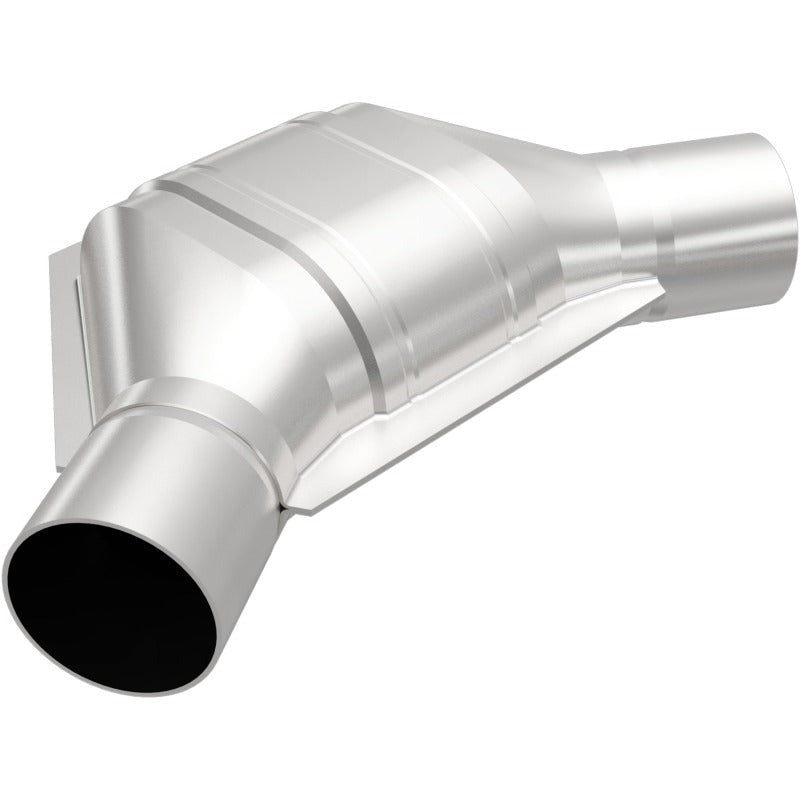 MagnaFlow Universal Catalytic Converter - 2.00in Angled In/Out Front - CARB Compliant