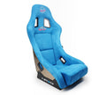 NRG Innovations FRP Bucket Seat ULTRA Edition w/ Pearlized Back Blue Alcantara - Universal