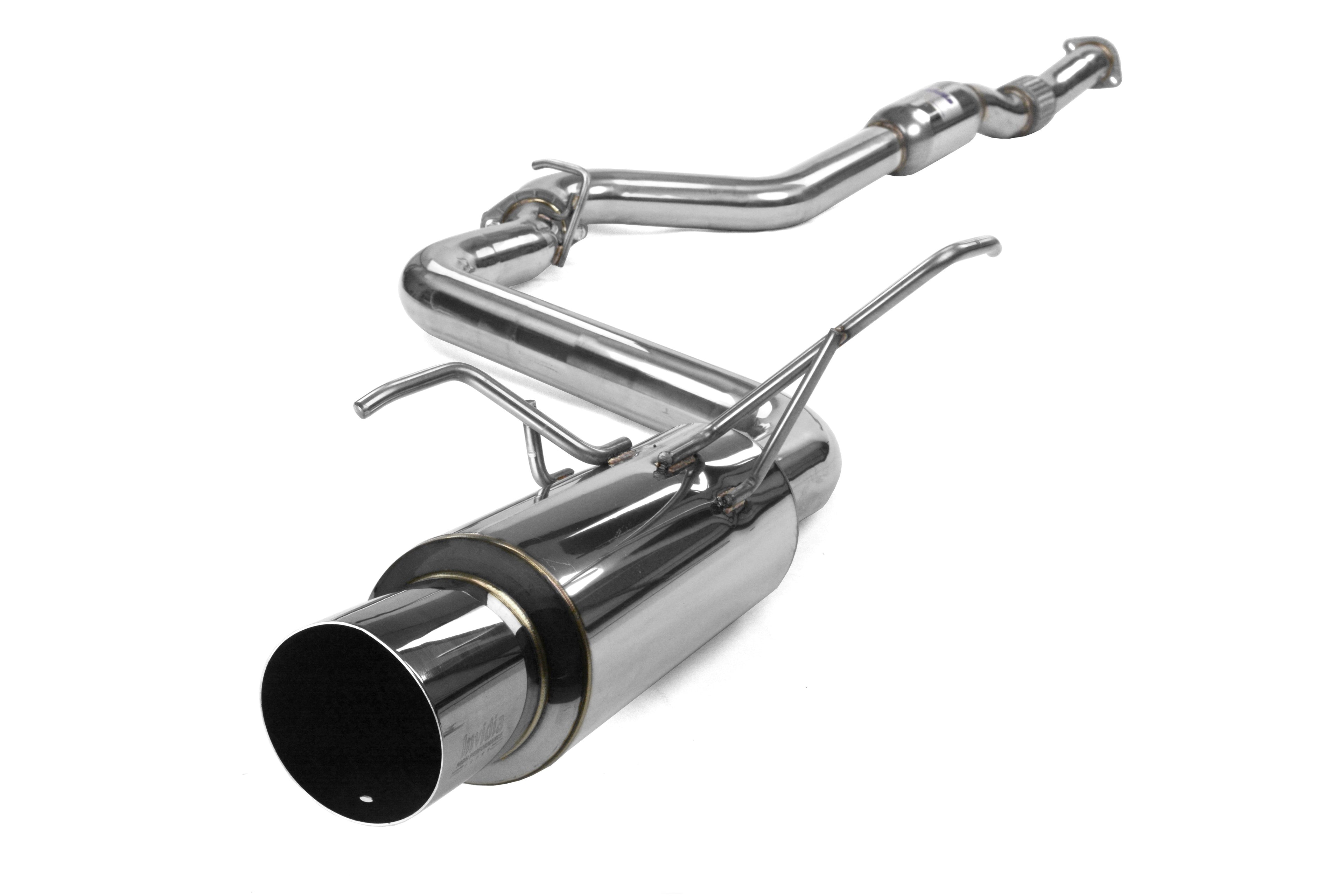 Invidia N1 Single Exit Cat Back Exhaust - Stainless Steel Tips - 2015-2021 Subaru WRX / STI