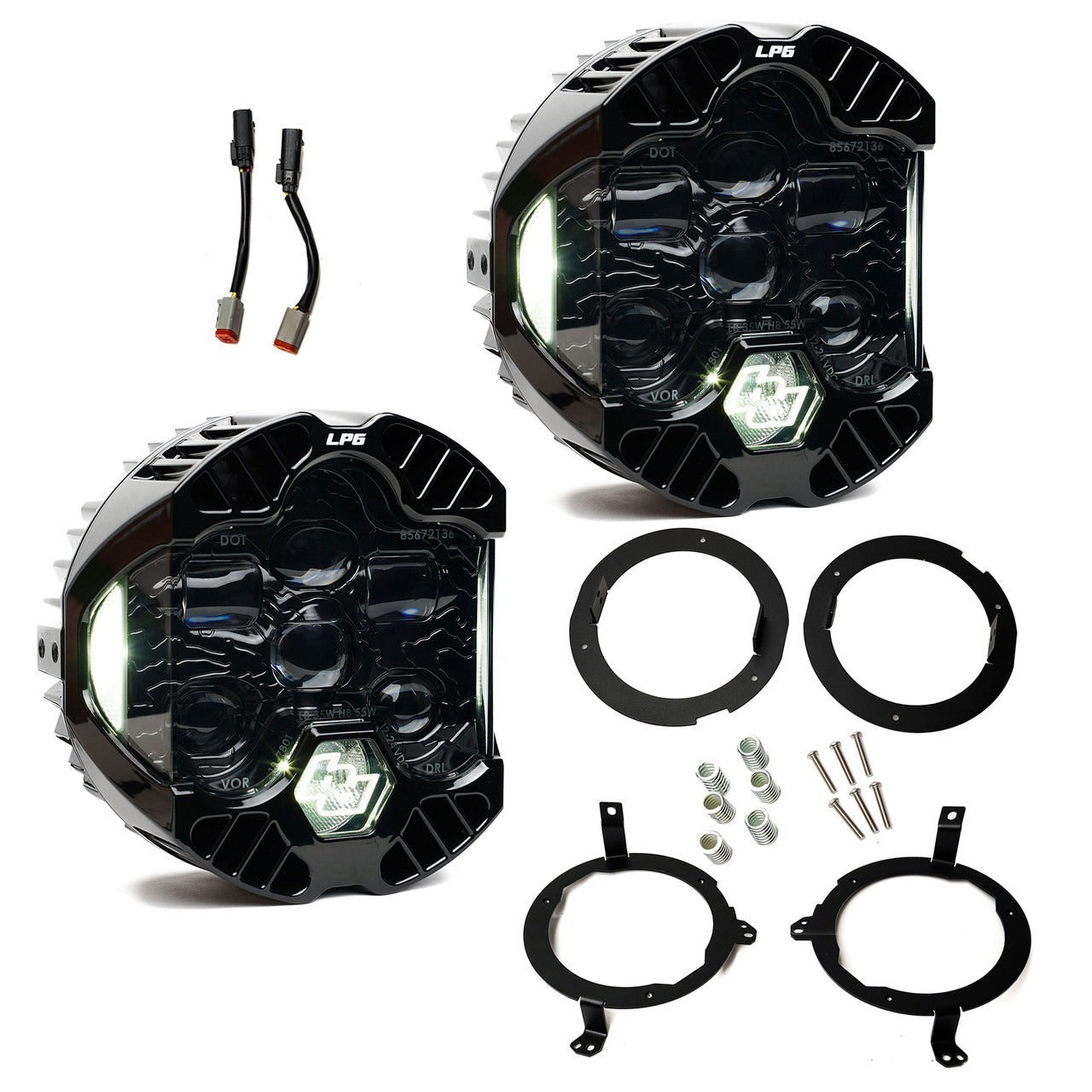 Baja Designs DOT LP6 LED Headlight Kit - Jeep 2018-2025 Wrangler JL; 2020-2025 Gladiator JT