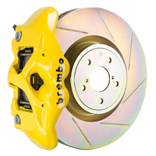 Brembo GT Systems Monobloc 4 Piston 326mm Slotted Yellow - Subaru Models (inc. 2002-2014 WRX)