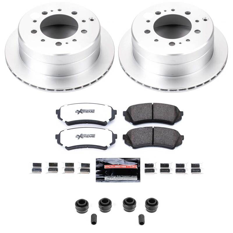 Power Stop 98-07 Lexus LX470 Rear Z36 Coated Truck & Tow Brake Kit