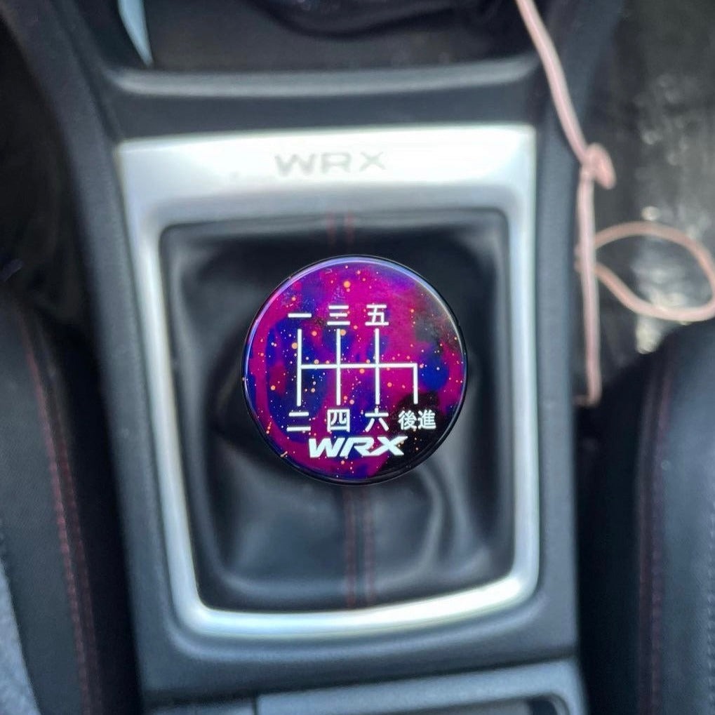 Billetworkz Cosmic Space Shift Knob - 6 Speed WRX Japanese Engraving - Subaru WRX 2015-2025