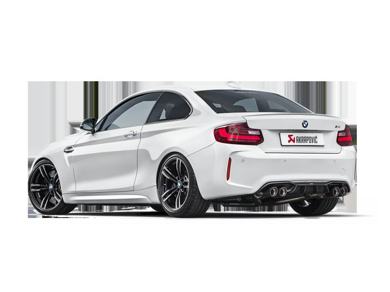 Akrapovic Evolution Line Cat Back Titanium with Carbon Tips for 2016-2017 BMW M2 F87 (Excl M2 Competition) - ME-BM/T/8H
