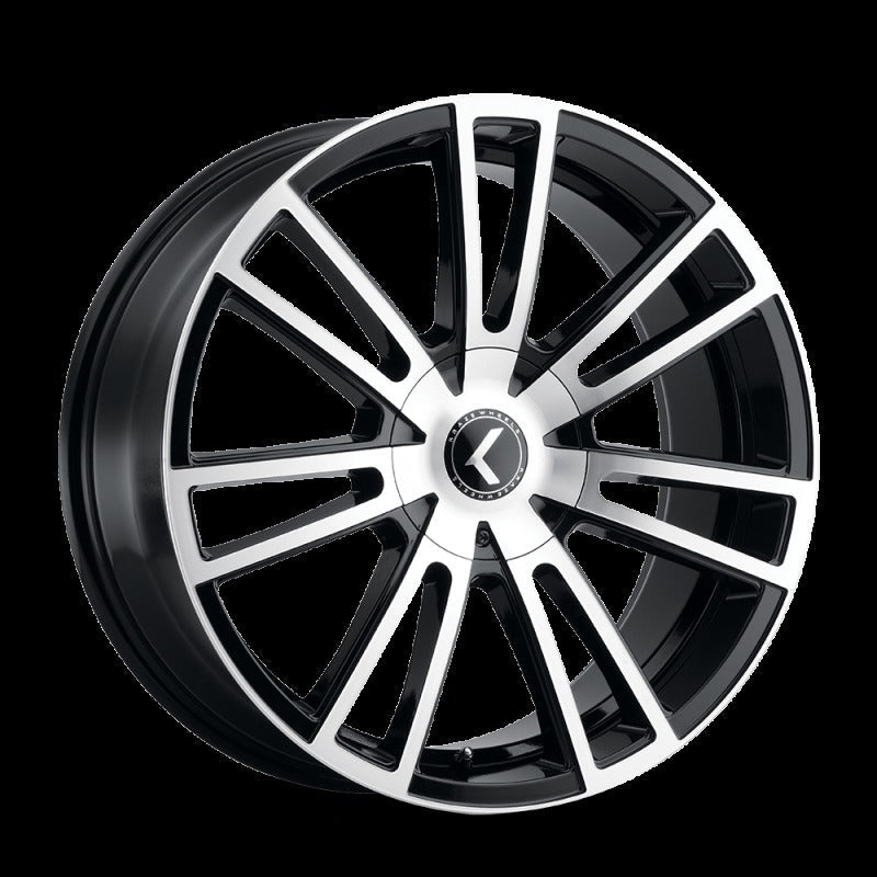 Kraze KR183 Spectra 22x8.5 5x110/127 +38 Offset Gloss Black Machined Wheel
