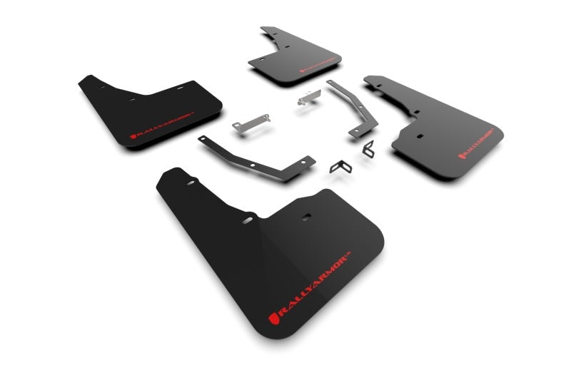 Rally Armor UR Mud Flap w/Red Logo - Black - 2025-2026 Subaru Forester Hybrid