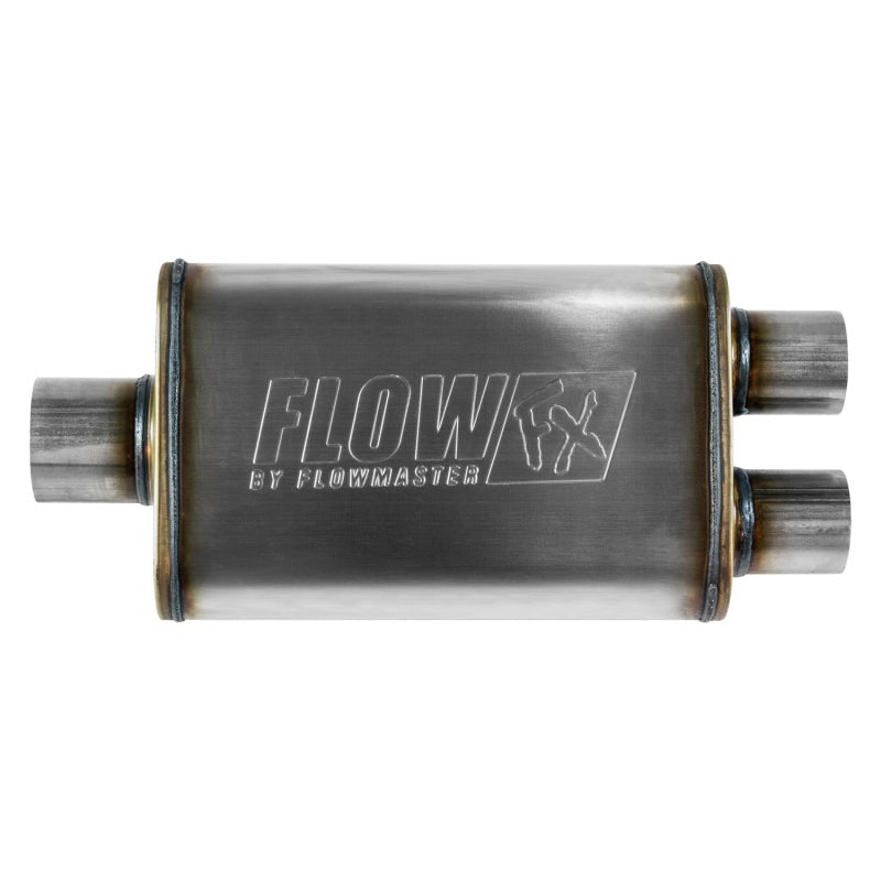 Flowmaster FlowFX 3-Inch Center Inlet / Dual 2.5-Inch Outlets Muffler - 72198