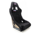 NRG Innovations FRP Bucket Seat ULTRA Edition w/ pearlized back Black alcantara - Universal