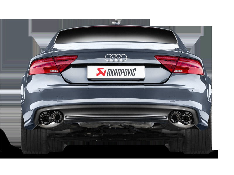 Akrapovic Evolution Line Cat Back Titanium with Carbon Tips for 2013-2017 Audi S6 Avant/Limousine (C7) - S-AU/TI/6H