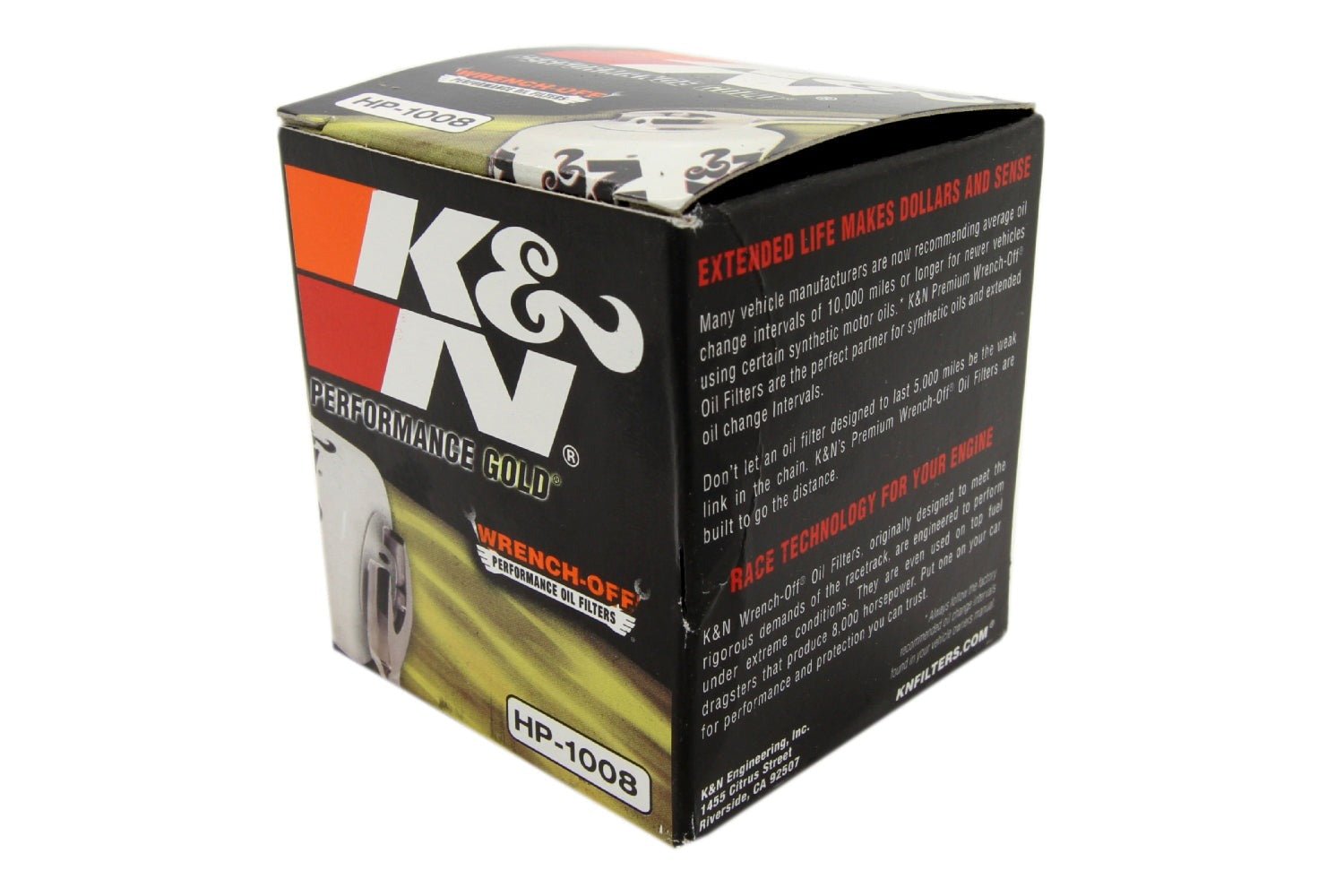 K&N Oil Filter HP-1008 - Subaru/Mitsubishi Models (inc. 2004-2021 Subaru STI / 2003-2006 Mitsubishi Evo 8/9)