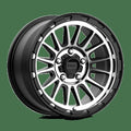 KM542 17X9 5X5.0 S-BLK MACH 18MM