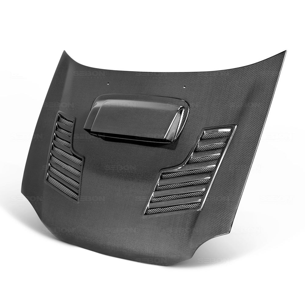 Seibon Carbon Fiber CWII Style Hood - 2006-2007 Subaru WRX / STI