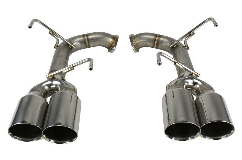Remark Axle Back Exhaust Muffler Delete Stainless Double Wall 4in Tips - 2015-2021 Subaru WRX / 2015-2021 STI