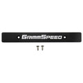 GrimmSpeed License Plate Delete Black/Silver - 1998-2013 Subaru Forester