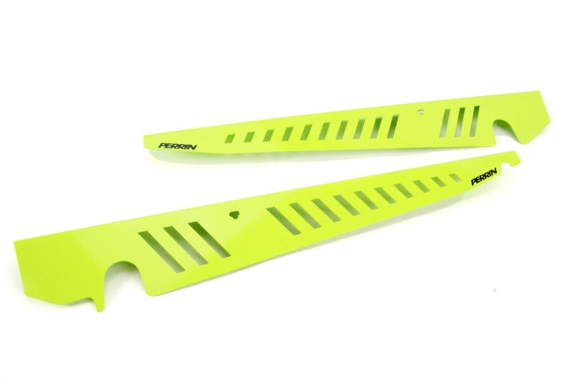 PERRIN Performance Fender Shroud Neon Yellow - 2008-2014 Subaru STI / WRX