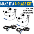 Rugged Radios Rear Seat Expansion Kit w/ Helmet Kits or Headsets/AlphaBass Headset - Behind the Head