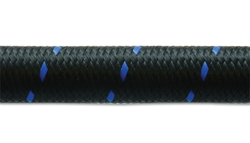 Vibrant Performance 5ft Roll of Black Blue Nylon Braided Flex Hose, AN -4AN, Hose ID 0.22in, Performance Hose & Fluid/Air Plumbing - Part 11984B