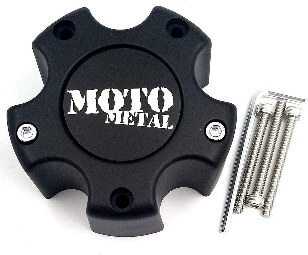 MOTO METAL CAP MATTE BLACK 5 LUG