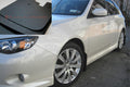 Rally Armor Basic Black Mud Flap w/Black Logo - 2008-2010 Subaru WRX / 08-11 Impreza 2.5i (Hatch/Sedan)