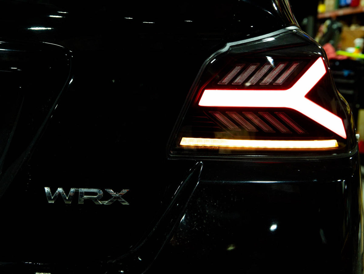 OLM Y-Spec LED Taillights (Smoke Lens Red Optic) - 2015-2021 WRX / STI