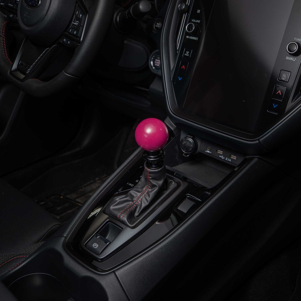 Billetworkz Automatic Shifter - Candy Pink - Fits Subaru CVT: WRX (2022+), Crosstrek (2024+), Forester (2025+), Impreza (2024+), Legacy/Outback (2015+)