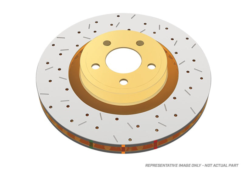 DBA Cross Drilled & Slotted 4000 Series Rear Rotor - 2013-2020 Subaru BRZ / 2013-2016 Scion FR-S / 2008-2013 Subaru WRX