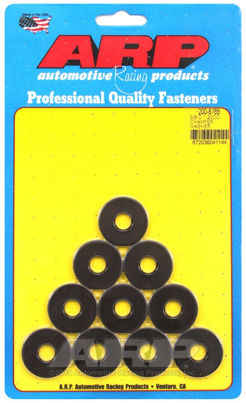 ARP 3/8 ID 1.20 OD chamfer black washers