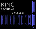 King Engine Bearings Main Bearing Set - O/S Housing .005in / 0.5mm - Subaru FA20 / Toyota 4U-GSE