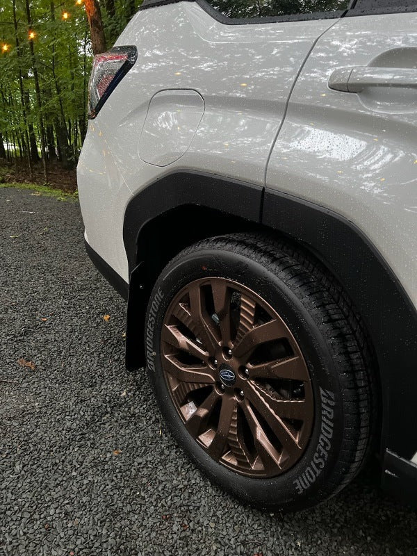 Rally Armor UR Mud Flap w/Metallic Black Logo - Black - 2025-2026 Subaru Forester Hybrid