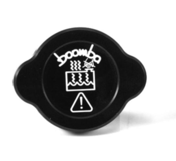 Boomba Racing Radiator Reservoir Cover Cap (Black) - 2015-2021 Subaru WRX / STI