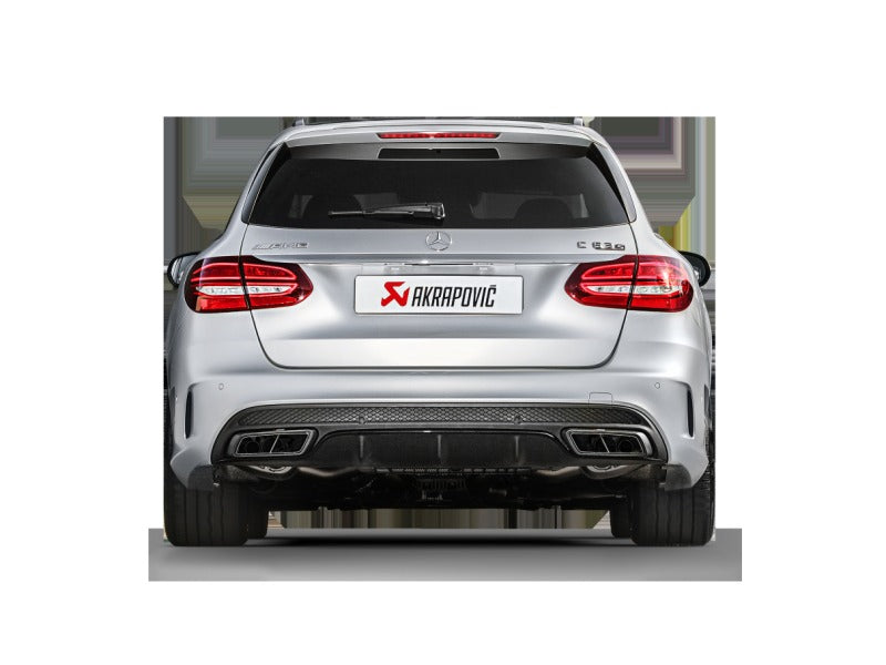 Akrapovic Evolution Line Cat Back Titanium with Carbon Tips (Req. Link Pipe) for 2015-2017 AMG C63 Estate - MTP-ME/T/2H/1