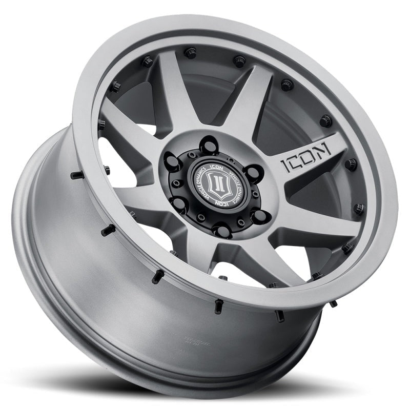 ICON Alloys Rebound Pro 17x8.5 5x5.5 0mm 4.75" Backspacing Titanium Wheel - 21817858547LBTT