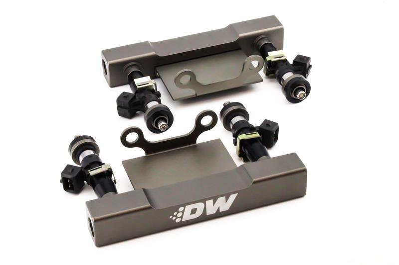 DeatschWerks Side Feed to Top Feed Fuel Rail Conversion Kit w/1500cc Injectors - 2004-2006 Subaru STI / Legacy GT