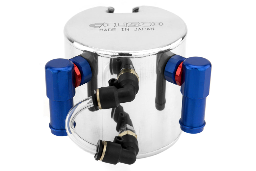 Cusco Misc Oil Catch Can (0.3L Capacity Round Type) - 2002–2005 Subaru WRX / 2004–2005 Subaru STI