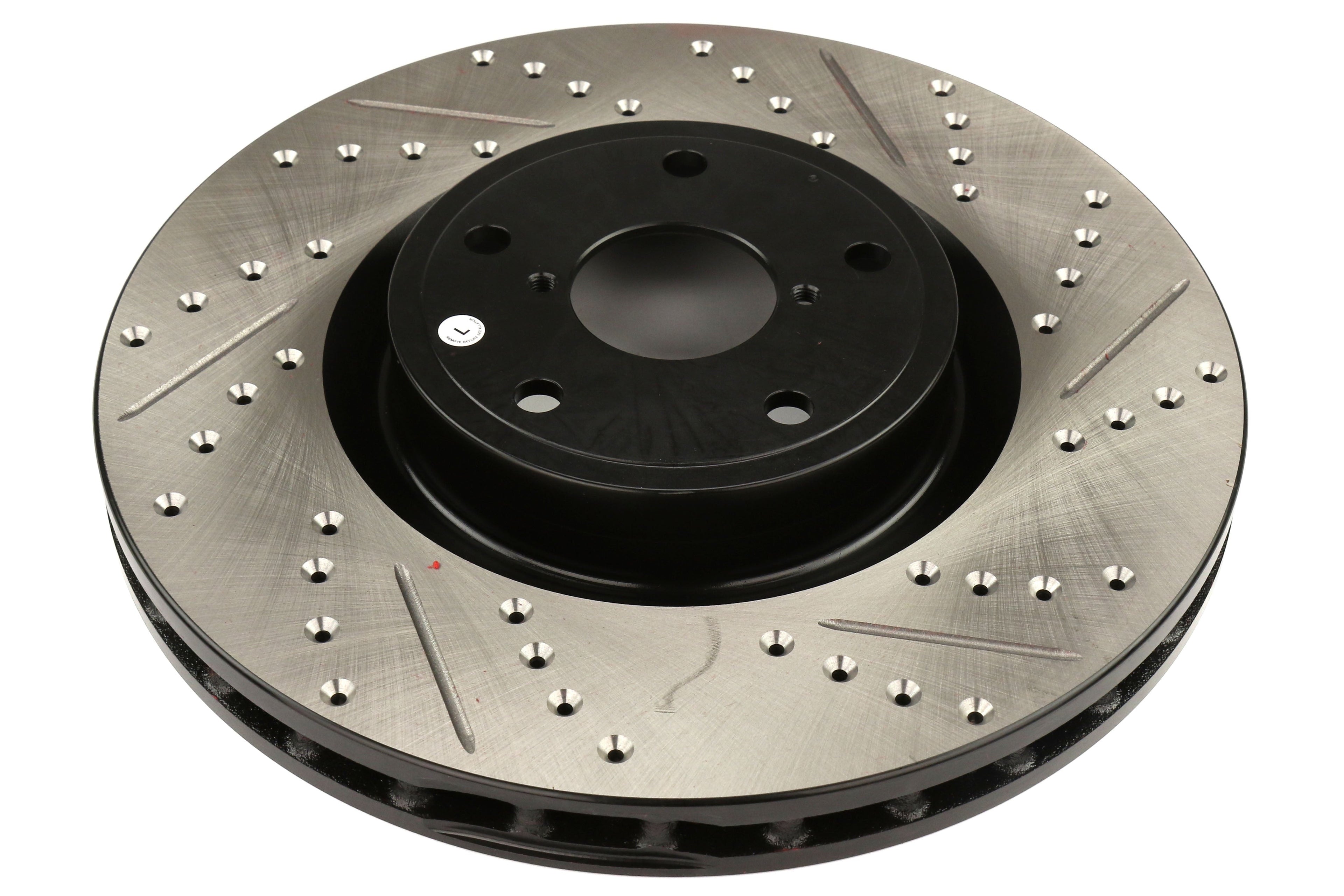 Stoptech Drilled and Slotted Rotor Single Front Left - 2005-2017 Subaru STI