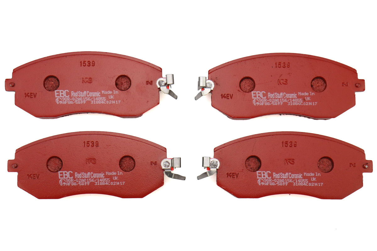 EBC Brakes Redstuff Ceramic Front Brake Pads - 2011-2014 Subaru WRX / 2013-2020 BRZ / FR-S / GT86