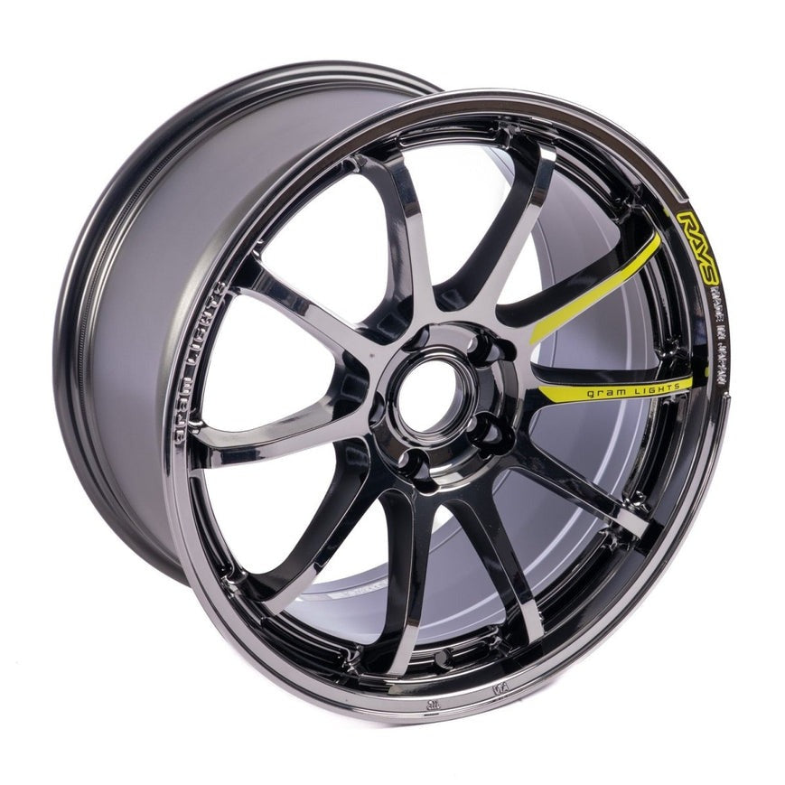 Gram Lights 57NR 18X9.5 +38 5x114.3 - Rays Black Metal Coat (RB) (Single Wheel)
